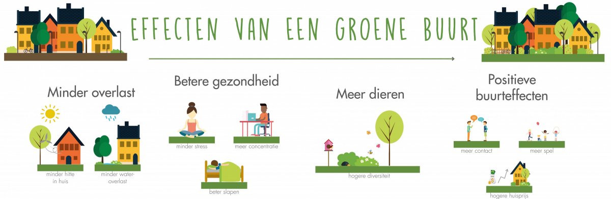 Infograph_Effect van een groene buurt