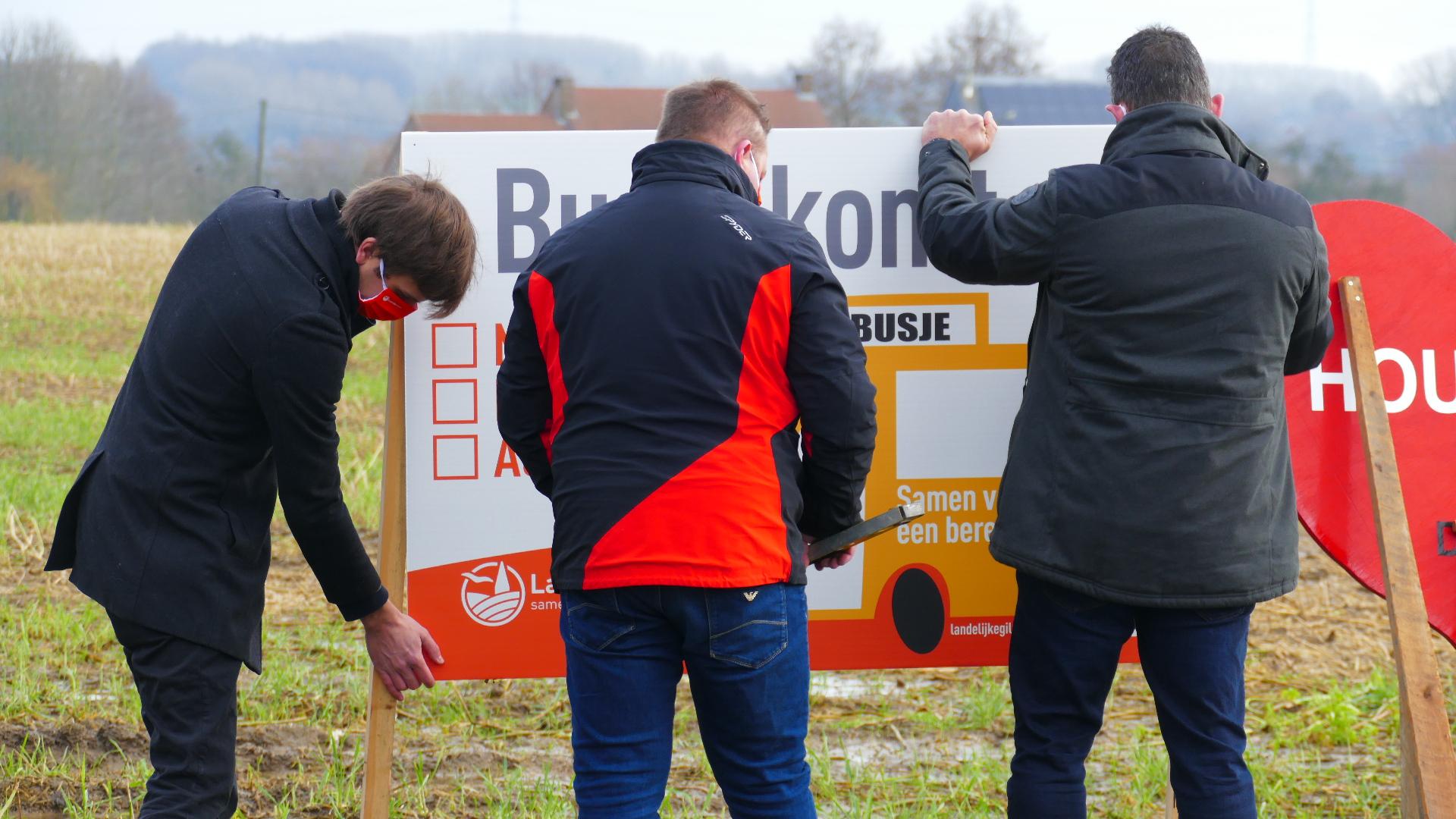 Bordenplaatsactie Busje komt zo 3