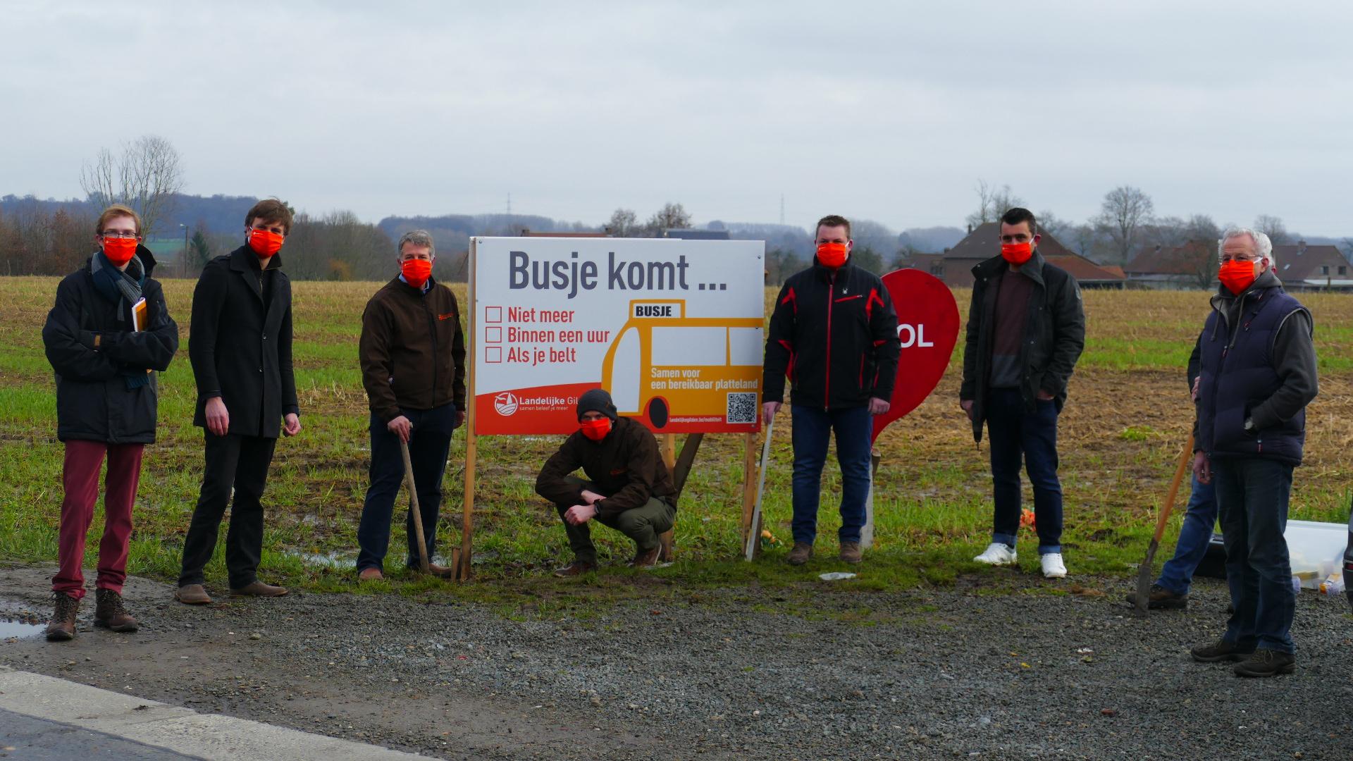 Bordenplaatsactie Busje komt zo 5