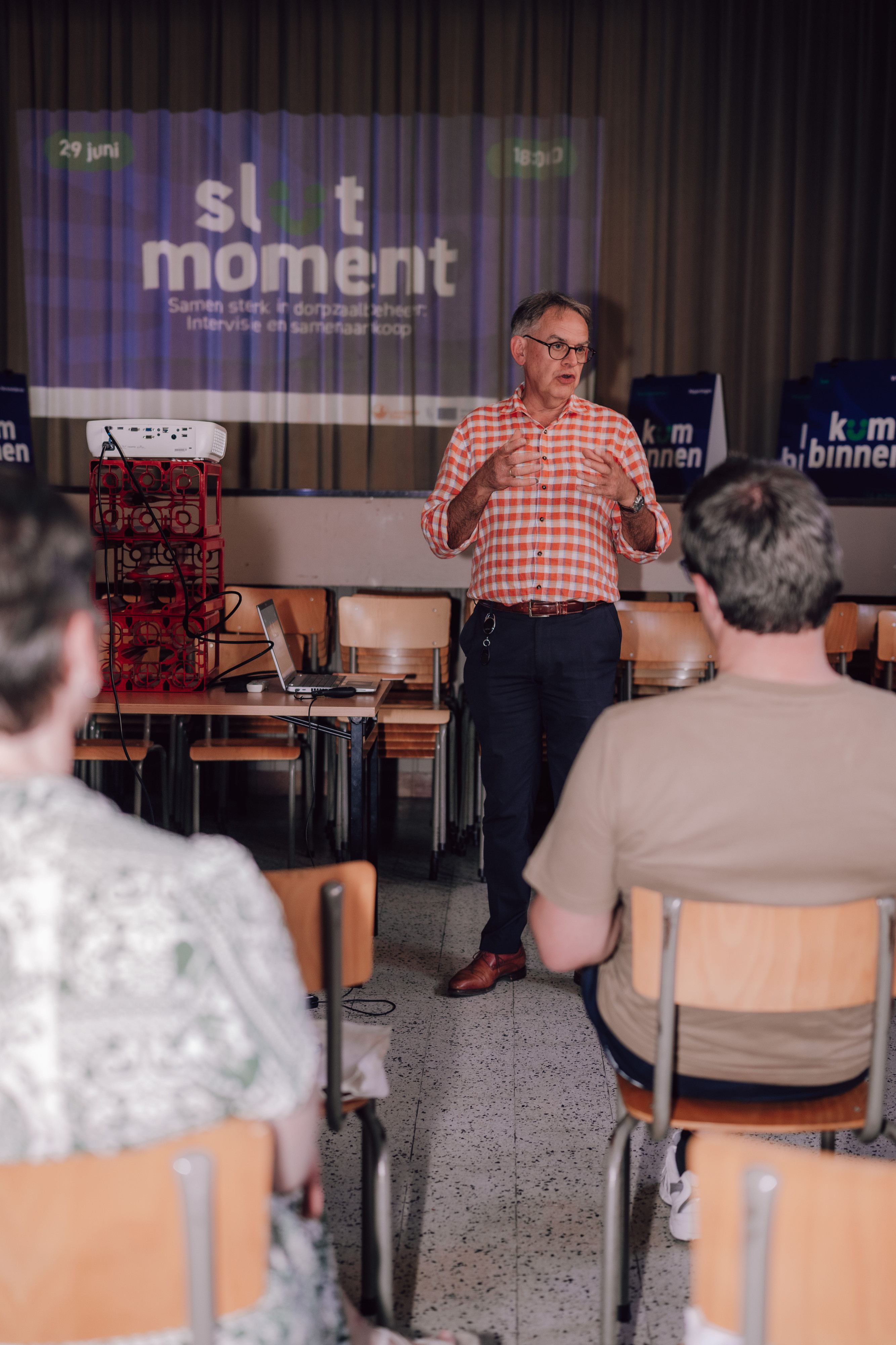 Slotmoment Samen sterk in dorpszaalbeheer directeur